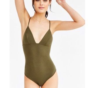 Green Triangle Bodysuit- Urban Outfitters
